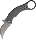 Bastinelli Knives FKMD Knives Blackbird Micarta Black