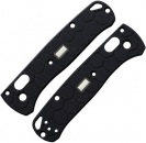 Glow Rhino Custom Benchmade Mini Bugout Hex Scales G10 Black Tritium Griffschalen