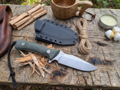 ANV Knives, M311 Spelter, Sleipner Stahl Messer, Acta Non Verba M311, taktisches Messer, Micarta Black, Kydex Scheide, tschechische Messer