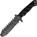 Halfbreed Blades ERK-01 Emergency Rescue Knife Black Topo