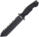 Halfbreed Blades LSK-02 Black Large Survival Knife