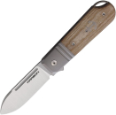 Karbon Knives Ahoy Framelock Natural Micarta Anker messer