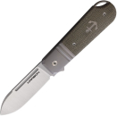 Karbon Knives Ahoy Framelock Green Micarta Anker messer