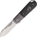 Karbon Knives Ahoy Framelock Black Micarta Anker messer