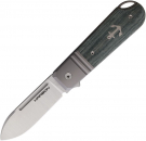 Karbon Knives Ahoy Framelock Denim Micarta Anker