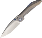 Ketuo Knives Stabitha, Ketuo Stabitha Silver Blue, M390 Tanto Framelock, Titan Tanto Flipper, EDC Messer Blau, Ketuo Knives Deutschland, Com2you-biwak, Böhler M390, Titanium Bead Blast Blue