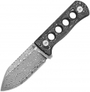 QSP Knife QS141-E Canary Aluminium Foil Carbon Fiber