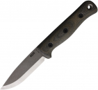 Reiff Knives F4 Scandi Survival Knife Micarta Green Leder 