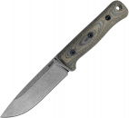 Reiff Knives F5 Survival Knife Micarta Green Black Lederscheide