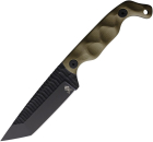 Stroup Knives Bravo 5 Fixed Tanto Blade Green Black