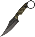 Stroup Knives HM1, Stroup HM1 OD Green, 1095HC Tactical Fixed Blade, Veteran Owned Knife, Messer mit Fingerring, Kydex Tek Lok, Com2you-biwak, Handgefertigte Messer USA, Bushcraft Messer Carbonstahl, Stroup Knives Deutschland