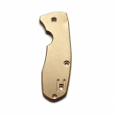 Flytanium Spyderco Techno 2 Messing Scales