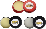 Wicked Triple Sampler Pack, Wicked Wax, Wicked Clean, Wicked Rescue, Messerpflege Set, Klingenwachs, Kohlenstoffstahl Pflege, Lederpflege Messer, Handbalsam Outdoor, Com2you-biwak, Messerpflege biologisch
