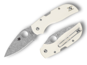 Spyderco Chaparral C152GPIVD – Damasteel Klinge & Ivory G10 Griff – Luxus EDC