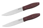 Maserin 2134/SET2-R, Maserin Steakmesser Set, Edle Steakmesser Micarta, Maserin Messer rot, Fleischmesser Set Gastronomie, Maniago Steakmesser, Com2you-biwak, Premium Grillmesser Set, Design Steakmesser Maserin