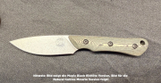 White River Knives Brave Natural Burlap Micarta Magnacut