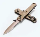 Benchmade 393SSN-01 Mini SOCP Folder Sand G10