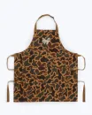 Grillschürze Canvas Camo, Canvas Grillschürze 50175-01, Outdoor Kochschürze, Camouflage Schürze Grillen, robuste Werkstattschürze, Bushcraft Grillschürze, Grillschürze mit Taschen