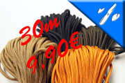Paracord/Fallschirmleine 30m verschiedene Farben