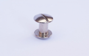 Chicago Nieten Buchschrauben blank 12mm - 10St