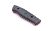 Brisa EnZo Trapper Nessmuk Chef vorgefräste Griffschalen Micarta Canvas Schwarz
