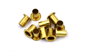 Nieten Oese Kydex Brass 6x4mm / 10 Stück - gold