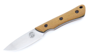 White River Knives Brave Natural Canvas Micarta Magnacut