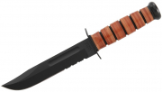 Ka-BaR USMC Kampfmesser teilverzahnt Polymerscheide 