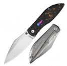 Artisan Cutlery Weyden S90V  Gold Flake CF