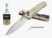 Benchmade 535-12 Bugout Tan Grivory