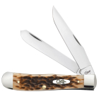 Case Taschenmesser SS Amber Jigged Bone Trapper - mit Clip