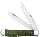 Case Knives SS Green Black Carbon Fiber G10 Trapper