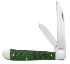 Case Knives SS Green Black Carbon Fiber G10 Copperhead