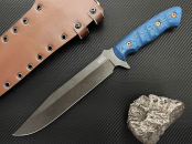 Dawson Knives Mountain Man Bowie Black Blue Black