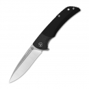 QSP Knife QS129-B Harpyie Carbon Fiber Black G10