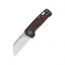 QSP Knife QS130XS-E1 Penguin Mini Red G10 Carbon Fiber