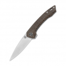 QSP Knife QS135-D Leopard Brown Micarta