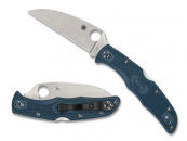 Spyderco Endura 4 Lightweight Wharncliffe K390 Blue PlainEdge