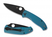 Spyderco C122TIBLBKP Tenacious Blue Titan Black Reeve Lock