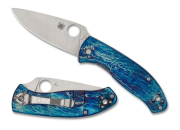 Spyderco C122TIBLD2P Tenacious Blue Disarray Titan Reeve Lock