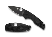 Spyderco C230SBBK Lil Native Black FRN Serrated