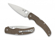 Spyderco C244MPCW Native Chief Brown Micarta CRU-WEAR