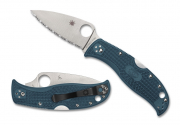 Spyderco C262SBLK390 LeafJumper Blue FRN K390