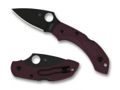 Spyderco C28BGBKP2 Dragonfly 2 Burgundy Sprint 24
