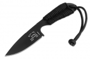 White River Knife / Knives M1 Backpacker Black Paracord Coated