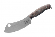 White River Camp Cleaver Natural Burlap Micarta haumesser hackmesser