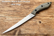White River Knives Filiermesser 6 inch Black G10