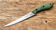 White River Knives Filiermesser 6 inch Green Black G10