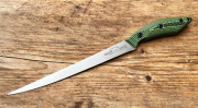 White River Knives Filiermesser 8 inch Green Black G10