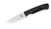 White River Knives Hunter Black Burlap Micarta Magnacut